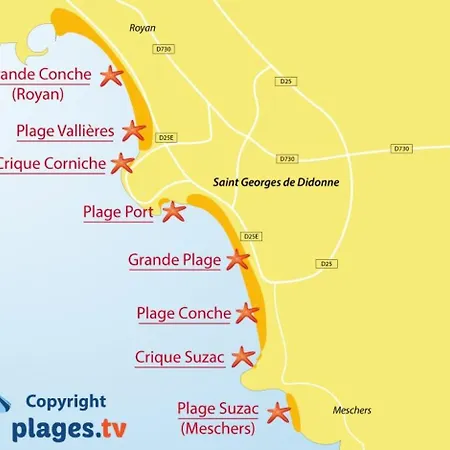 A 2 Pas De La De La Vallières Saint-Georges-de-Didonne